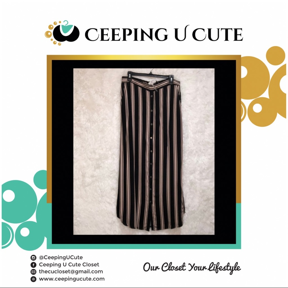 Black and Cream Skirt
